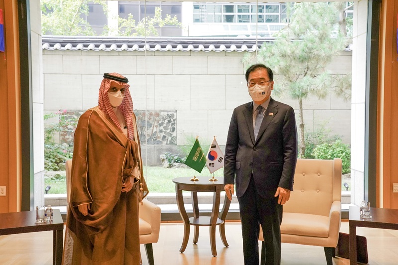 「파이살 빈 파르한 알 사우드(Faisal bin Farhan Al Saud)」 사우디 외교장관과 회담