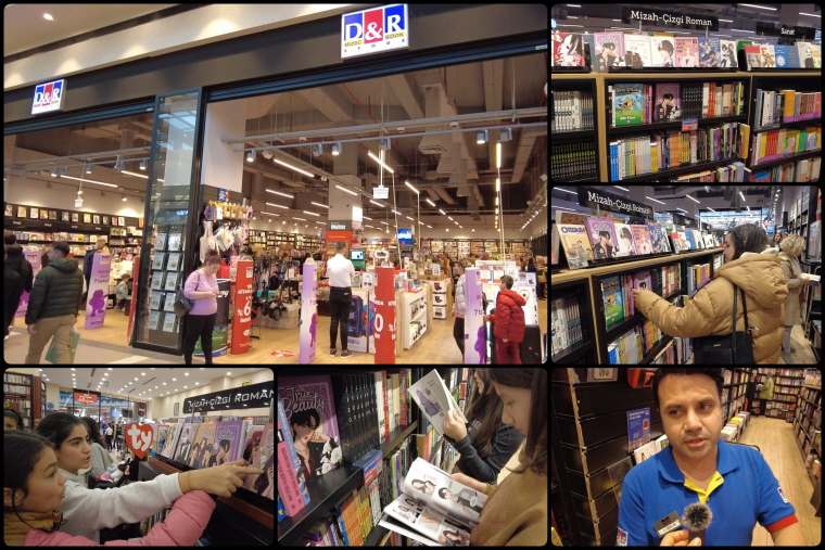 < 현지 서점에서 판매량 증가를 보이고 있는 K-웹툰 단행본 - 출처: 통신원 촬영 >