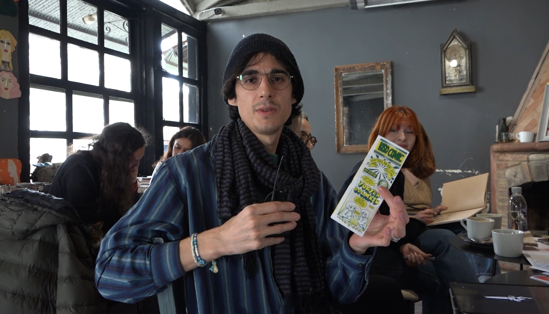 < 도쿠즈에일률 국립대학교 웹툰 동아리 회장 알프 - 출처: 통신원 촬영 >