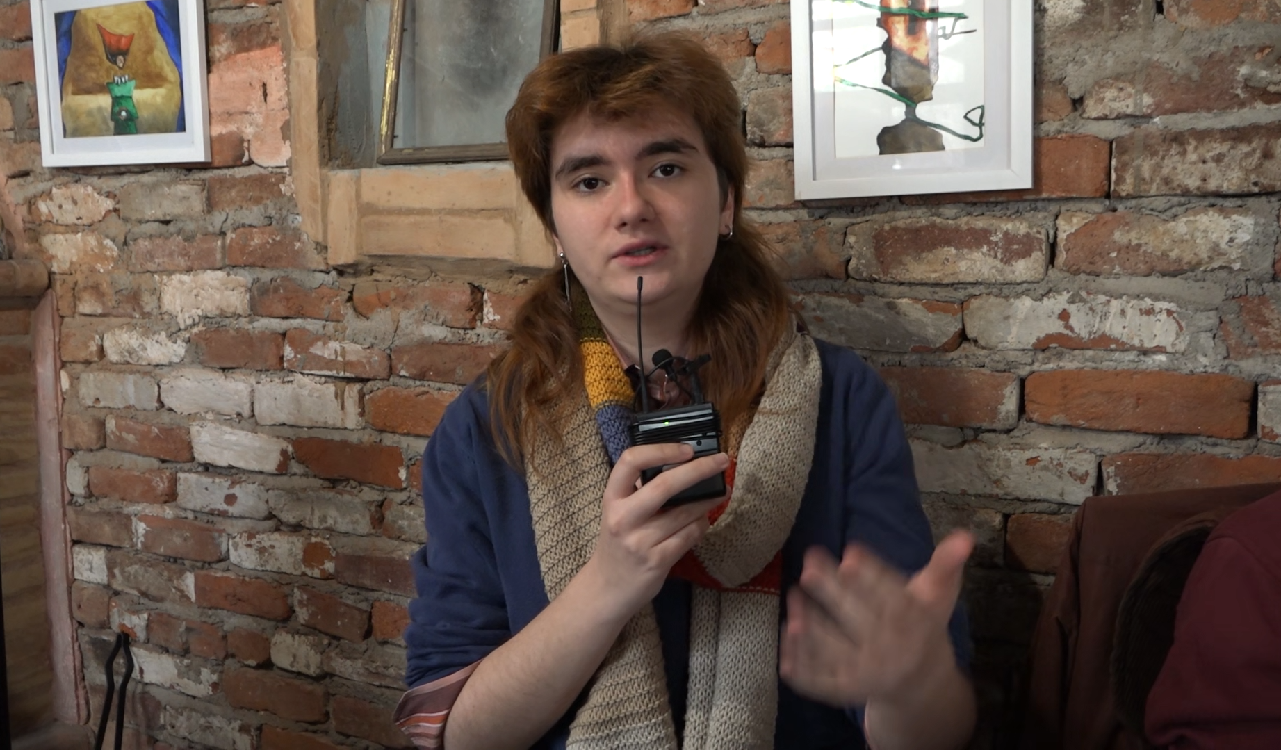 < 웹툰 동아리 회원 네르민 야무르 - 출처: 통신원 촬영 >