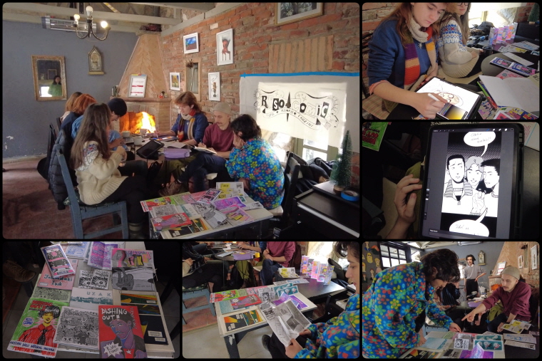 < 현지 대학교의 웹툰 동아리 카페 - 출처: 통신원 촬영 >