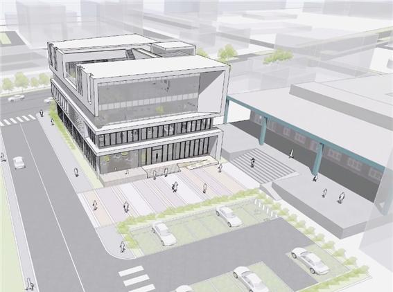 < 도서관 설계도 초안 - 출처: 몽골문화부 홈페이지 >